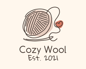 Crochet Heart Yarn logo design