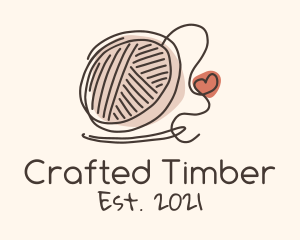 Crochet Heart Yarn logo design