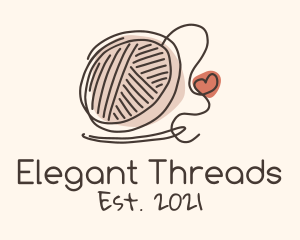 Crochet Heart Yarn logo design