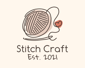 Crochet Heart Yarn logo design