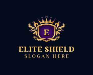 Shield Crest Crown logo design