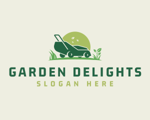 Gardening Lawn Mower logo design