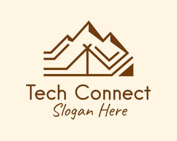 Tent logo example 1