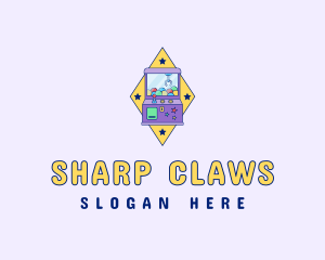 Arcade Claw Machine logo design