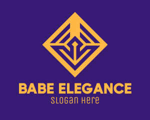 Golden Elegant Square logo design