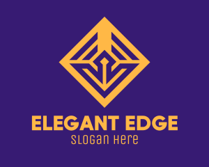 Golden Elegant Square logo design