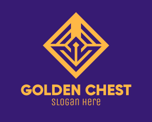 Golden Elegant Square logo design