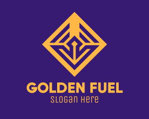 Golden Elegant Square logo design