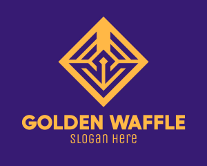 Golden Elegant Square logo design