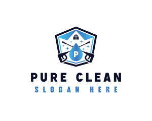 Pressure Washing Cleaning logo design