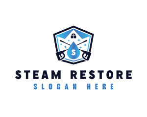 Pressure Washing Cleaning logo design