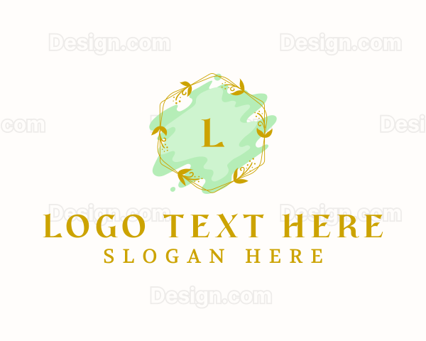 Luxury Floral Cosmetics Logo