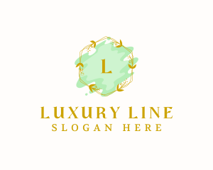 Luxury Floral Cosmetics logo design