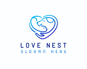 Petcare Love Hands logo design