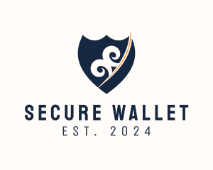 Decorative Security Shield  logo design