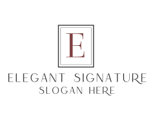 Elegant Serif Business logo design