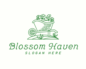 Wheelbarrow Garden Flowers logo