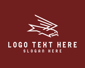 Soaring - Flying Bird Eagle logo design