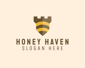 Bee Security Shield logo design