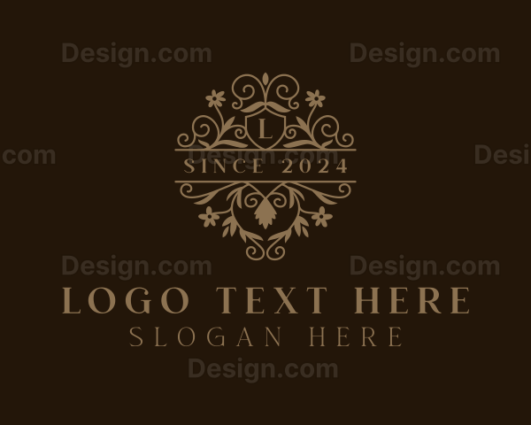 Luxury Floral Wedding Logo