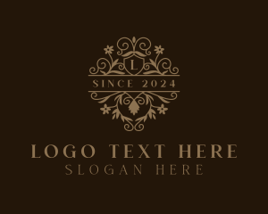 Luxury Floral Wedding Logo