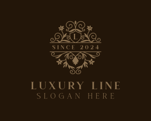 Luxury Floral Wedding logo design