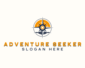 Adventure Navigation Compass logo design