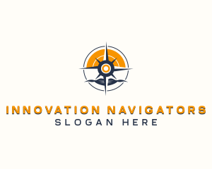 Adventure Navigation Compass logo design