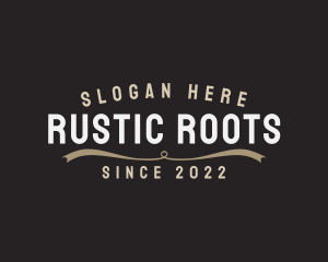 Rustic Hipster Brand logo design