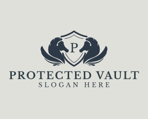 Pegasus Horse Shield logo design