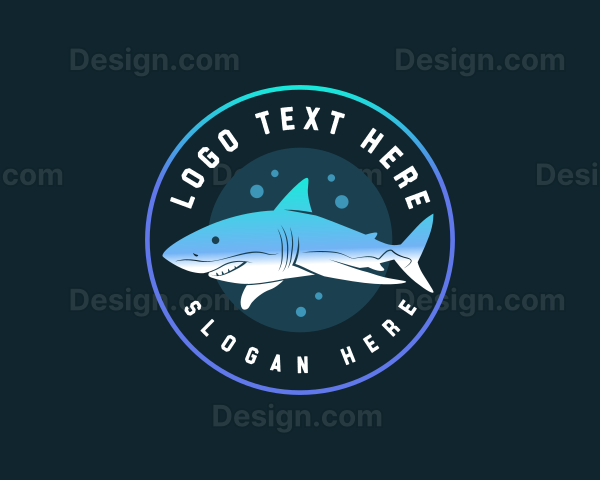 Shark Aquatic Wildlife Logo