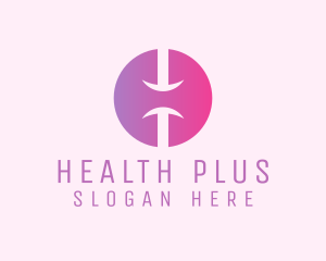 Pink Gradient Letter H  logo