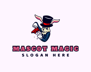 Obscene Magician Rabbit logo design