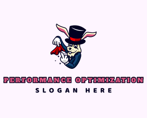 Obscene Magician Rabbit logo design