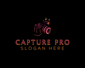 Camera Lens Photography logo design