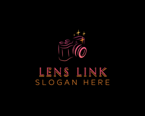 Camera Lens Photography logo design