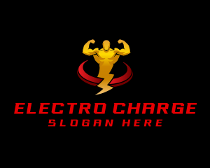 Electrician Power Bolt logo design