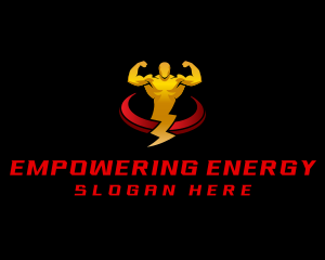 Electrician Power Bolt logo design