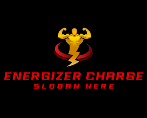 Electrician Power Bolt logo design