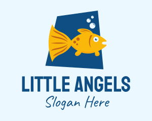 Cute Pet Goldfish  logo