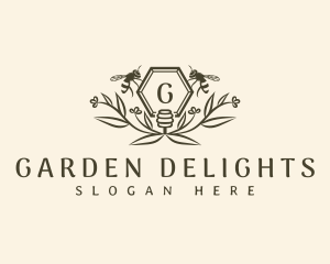 Bee Honey Garden logo design