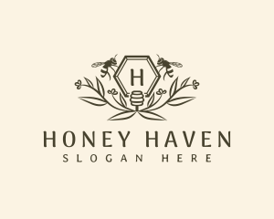 Bee Honey Garden logo design