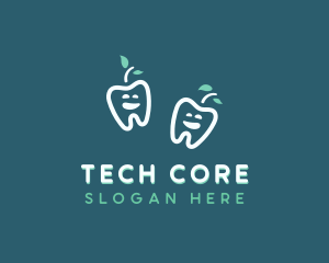 Tooth Apple Smile logo design