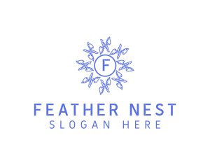 Bird Flock Feather  logo design