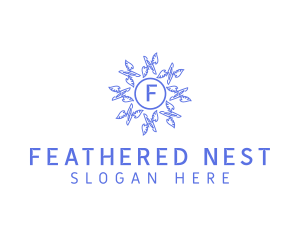 Bird Flock Feather  logo design