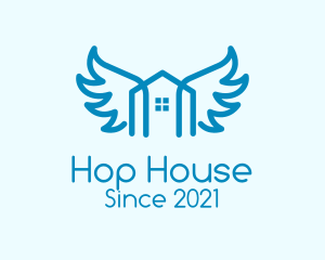 Blue Wing House  logo design