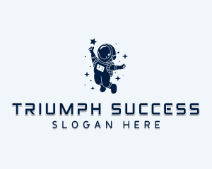 Astronaut Star Leader logo design