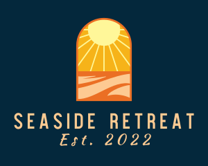 Sunrise Beach Getaway logo design