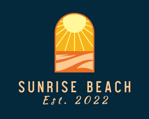 Sunrise Beach Getaway logo design