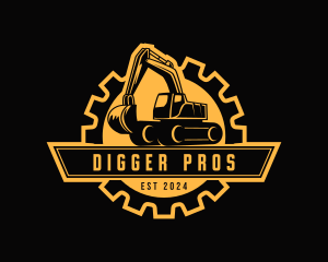 Excavator Machinery Builder logo design